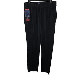 Women's Gap Black Twill Cargo Pants Size Medium NWT